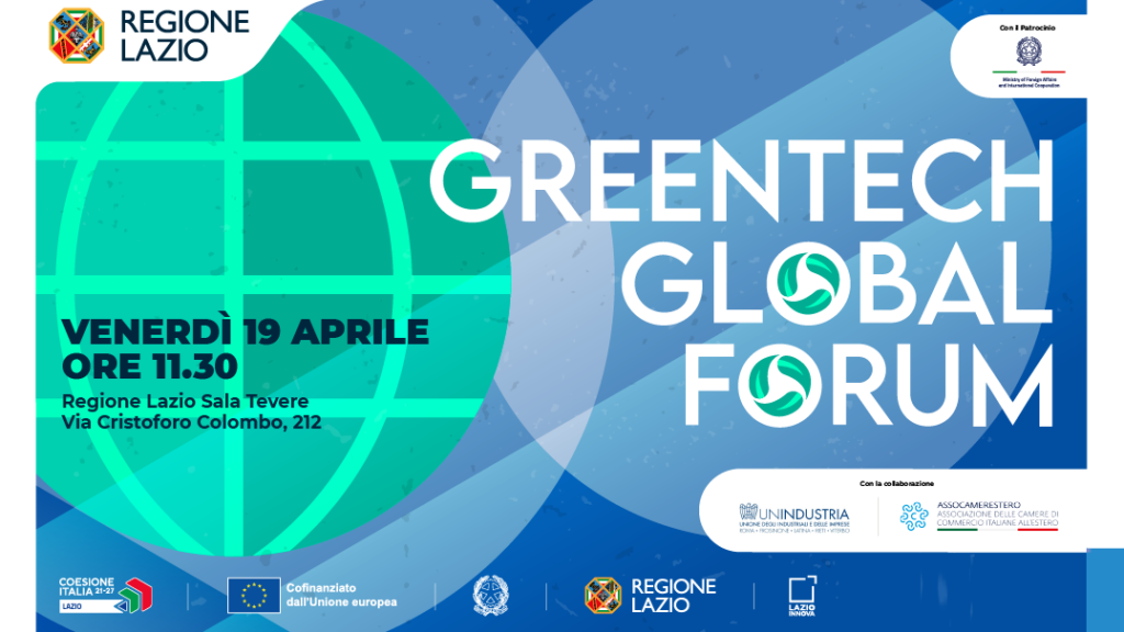 Save the date Conferenza di Presentazione GreenTech Global Forum 2024 - Info nella pagina
