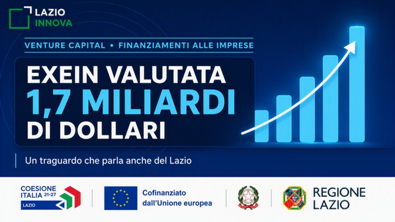 Exein vale 1,7 miliardi di dollari. Un traguardo che parla anche del Lazio. Nell'articolo dettagli sull'operazione sostenuta da Regione Lazio e Lazio Innova attraverso gli strumenti di venture capital sostenuti dal PR FESR Lazio 2021-2027