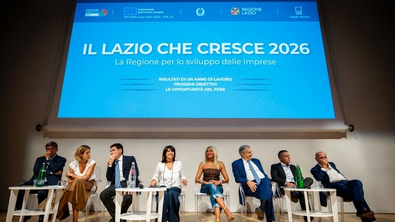 Foto dei relatori dell'evento "Il Lazio che cresce 2026"