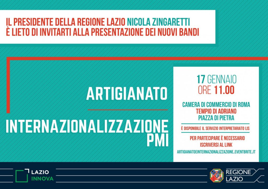 Presentazione bandi Artigianato e Internazionalizzazione