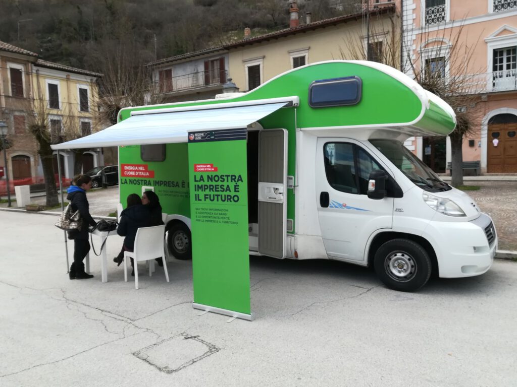 Sisma, dal 3 aprile riparte il camper della Regione Lazio
