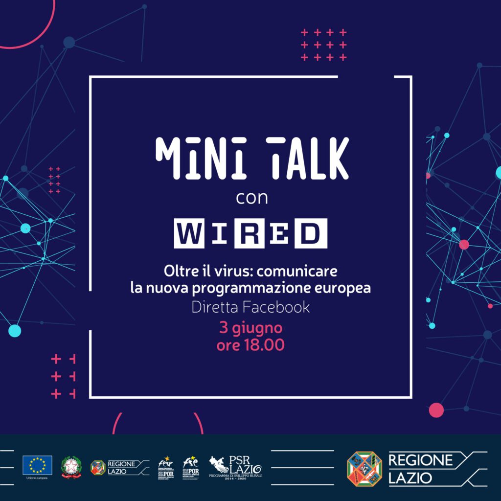 Mini Talk con WIRED – Oltre il virus: comunicare la nuova programmazione europea