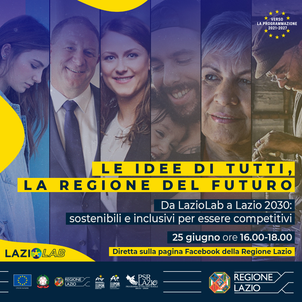 “LE IDEE DI TUTTI, LA REGIONE DEL FUTURO” il 25 giugno parte il road show