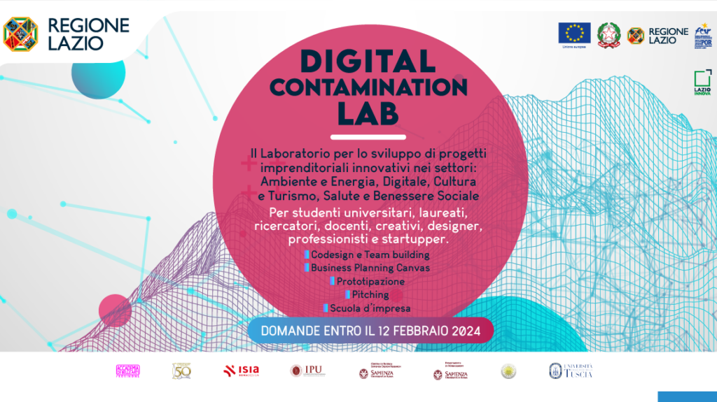 Social Card Digital Contamination Lab. Testo nella pagina