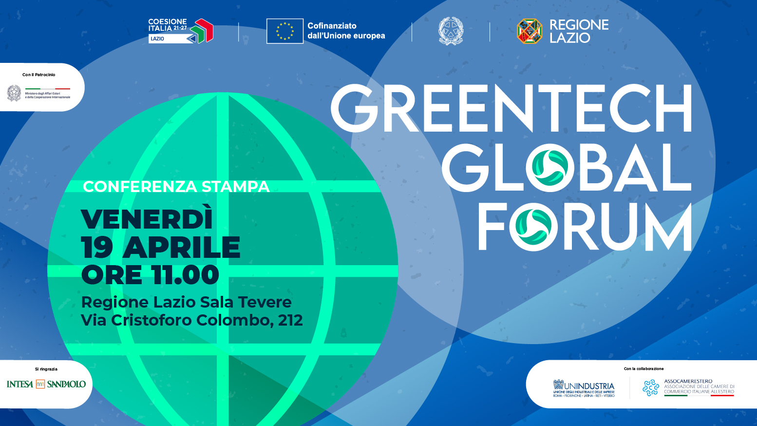 STD Conferenza Stampa Greentech Global forum. Info nella pagina