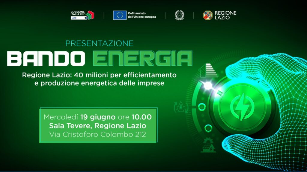 Locandina presentazione bando energia - info nella news