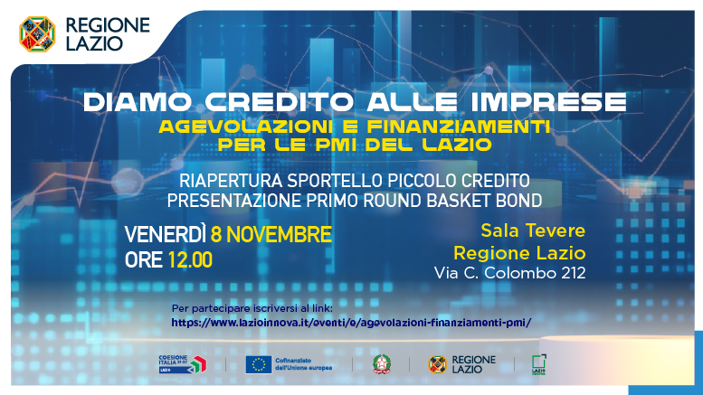 Diamo credito alle imprese (Roma, 8 novembre - dettagli nell'articolo