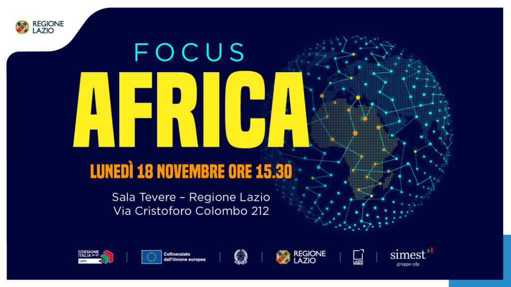 Locandina Focus Africa - 18 novembre ore 15.30. Info nella pagina