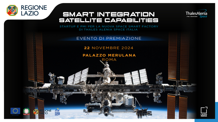 Locandina premiazione open innovation challenge "Smart Satellite Capability" . Info nella pagina