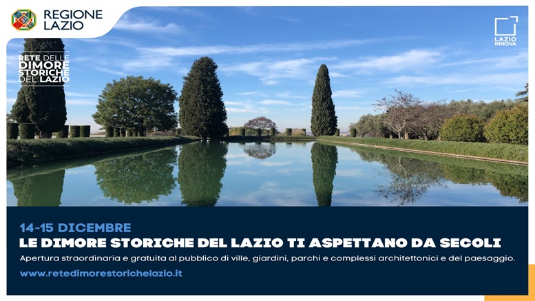 L'apertura straordinaria replicherà il 14 e 15 dicembre: castelli, ville, palazzi, parchi, siti archeologici e giardini, 88 luoghi unici da scoprire gratuitamente