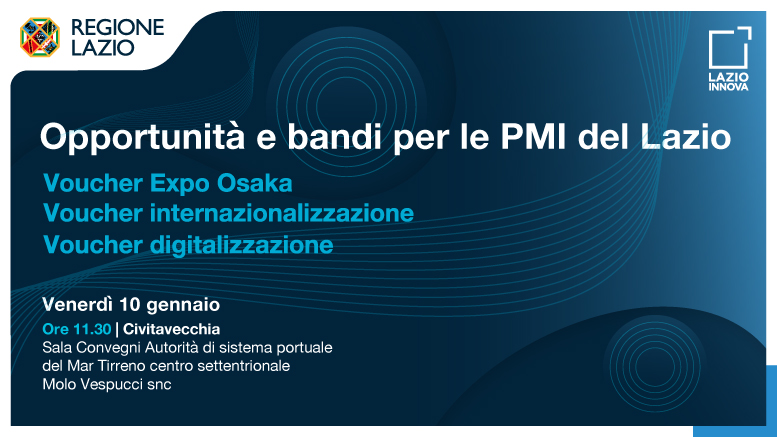 Il 10 gennaio (ore 11.30) a Civitavecchia presso la Sala Convegni dell'Autorità di Sistema Portuale del Mar Tirreno Centro Settentrionale