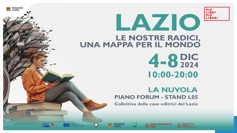Torna a Roma la fiera dell’editoria indipendente “Più libri più liberi” dal 4 all’8 dicembre. La Regione Lazio sarà presente con una collettiva di 12 case editrici laziali