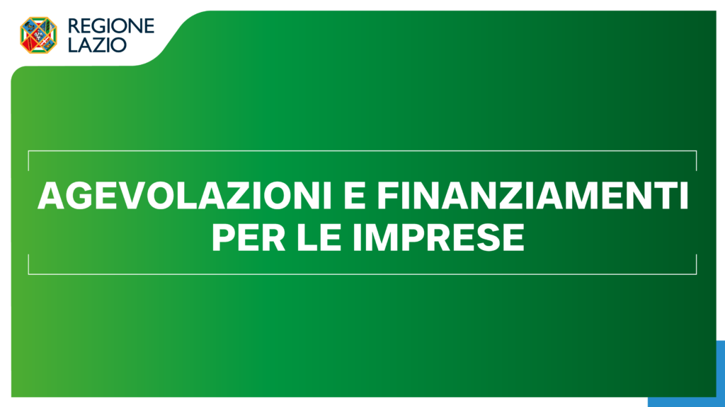 Banner agevolazioni e finanziamenti per le imprese - dettagli nell'articolo