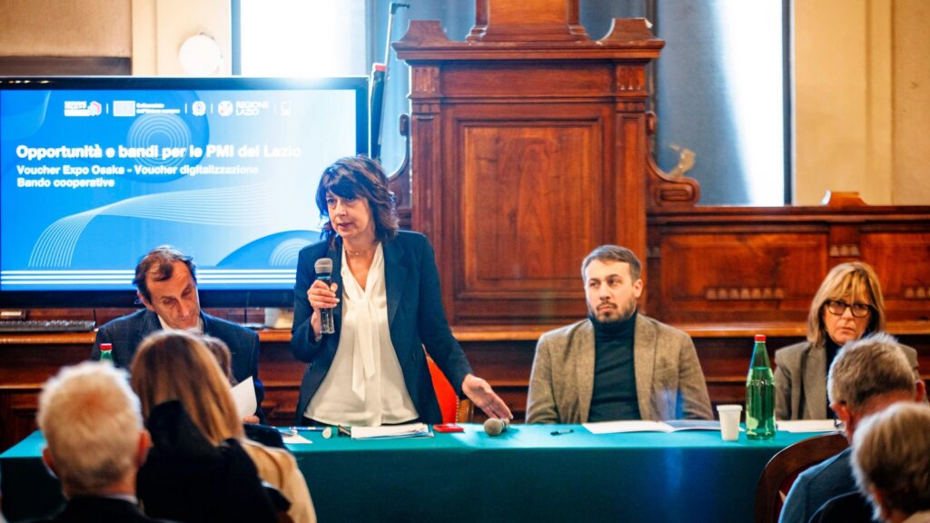 La vicepresidente Roberta Angelilli presenta presso il Comune di Rieti i bandi per le PMI