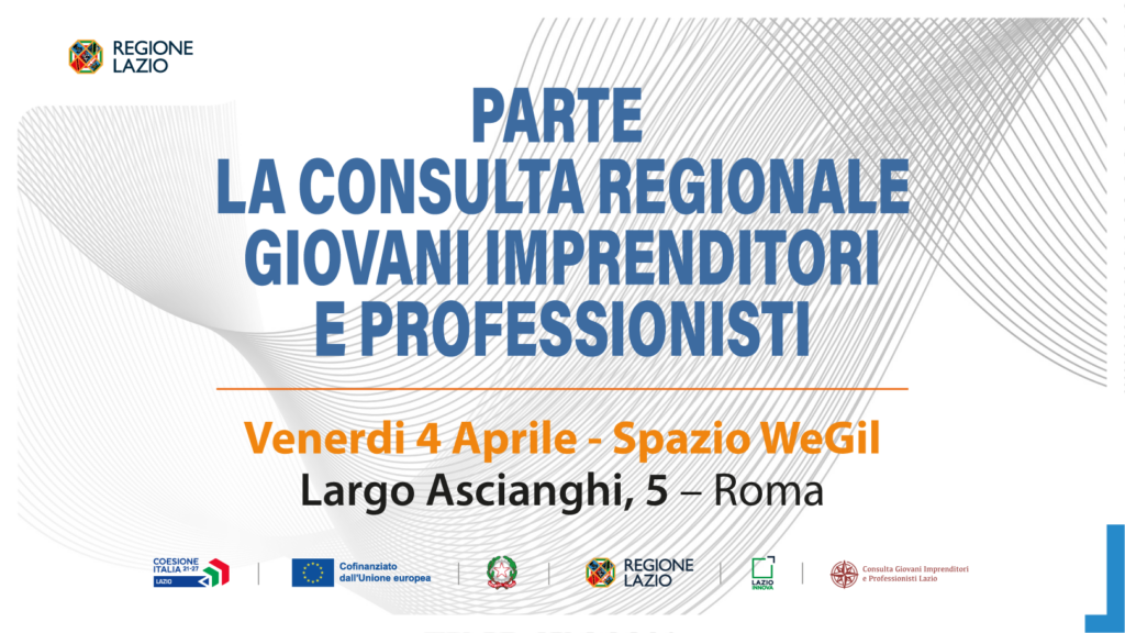 Social card Consulta giovani imprenditori e professionisti (WeGIL, 4 aprile): dettagli nell'articolo