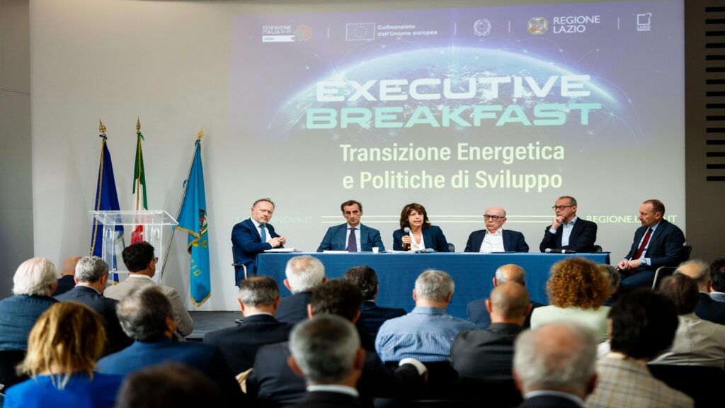 L'Executive Breakfast della Regione Lazio dedicato alla transizione energetica e alla sostenibilità