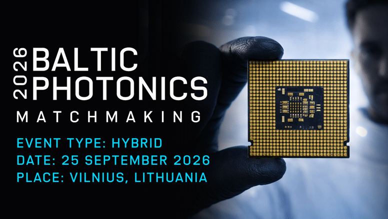 Baltic Photonics 2026 Matchmaking, il 25 settembre a Vilnius. Dettagli nell'articolo