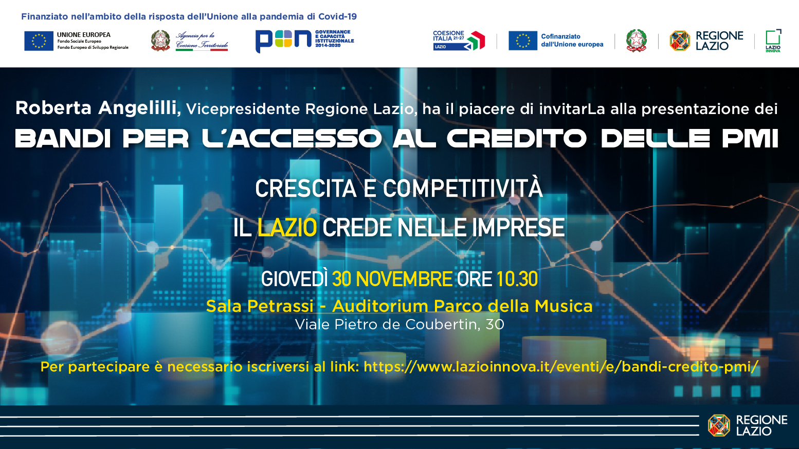 Save the Date dell'evento. Info nel testo della pagina