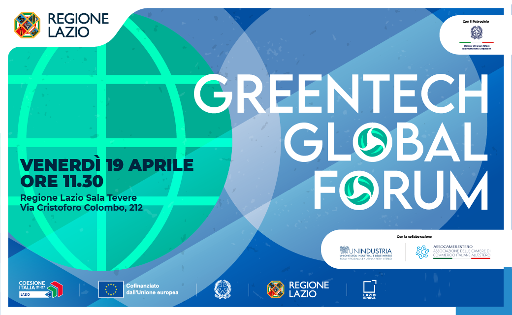 Save the date Conferenza di Presentazione Greentech Global Forum. Info nella pagina