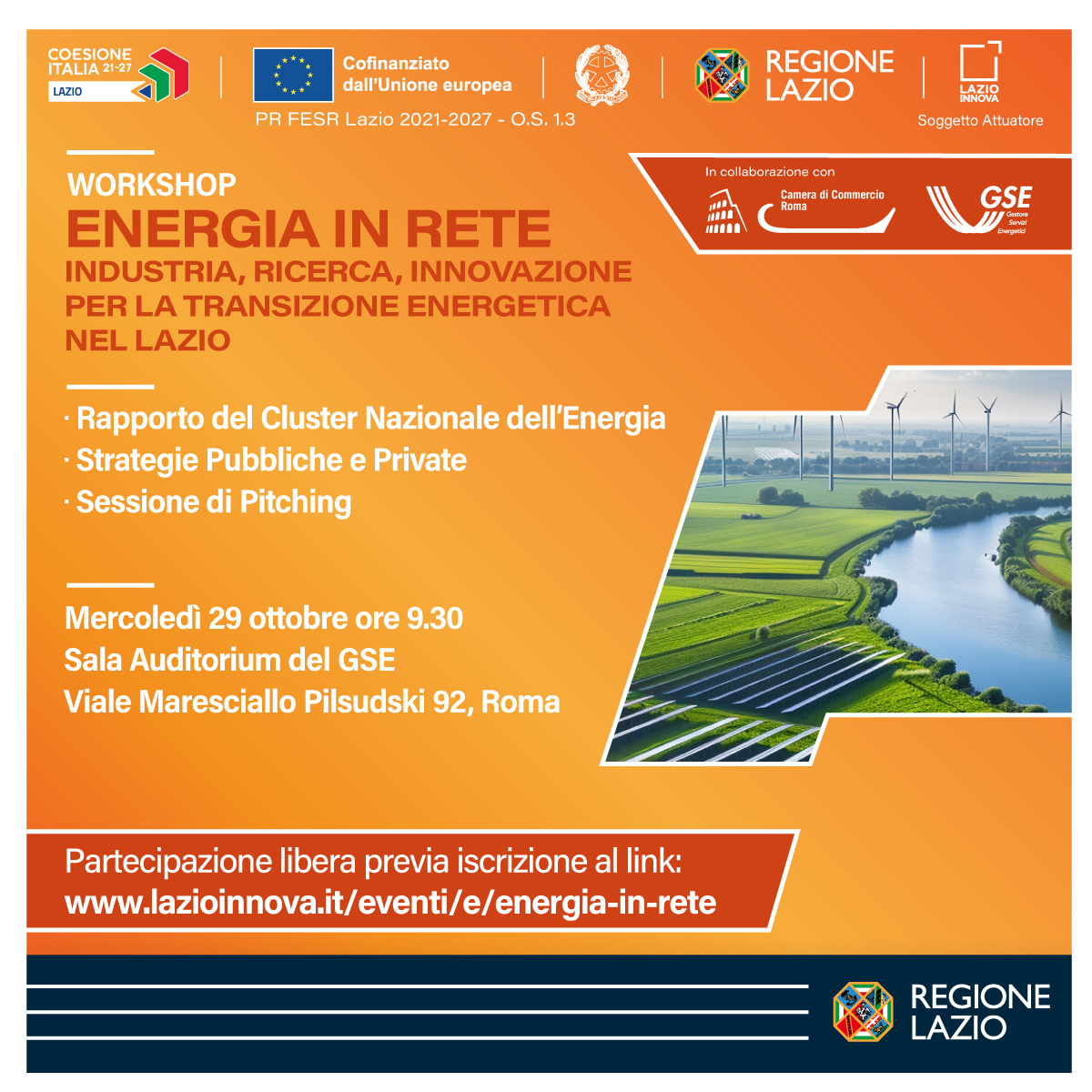 WORKSHOP ENERGIA IN RETE Info nella pagina