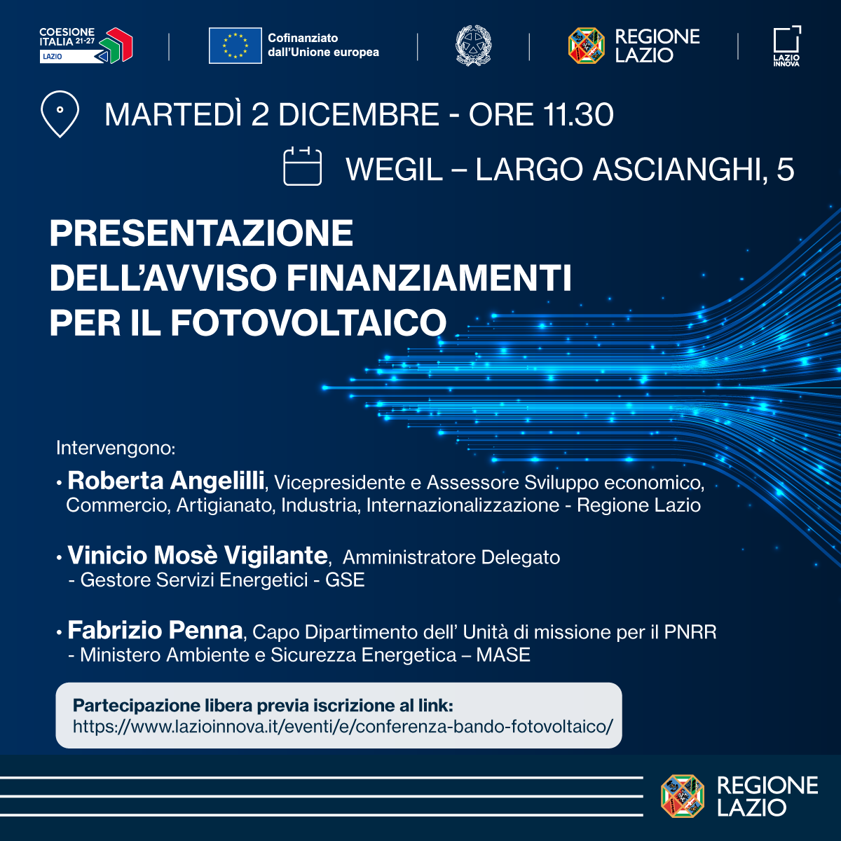 Presentazione bando fotovoltaico descrizione nel testo