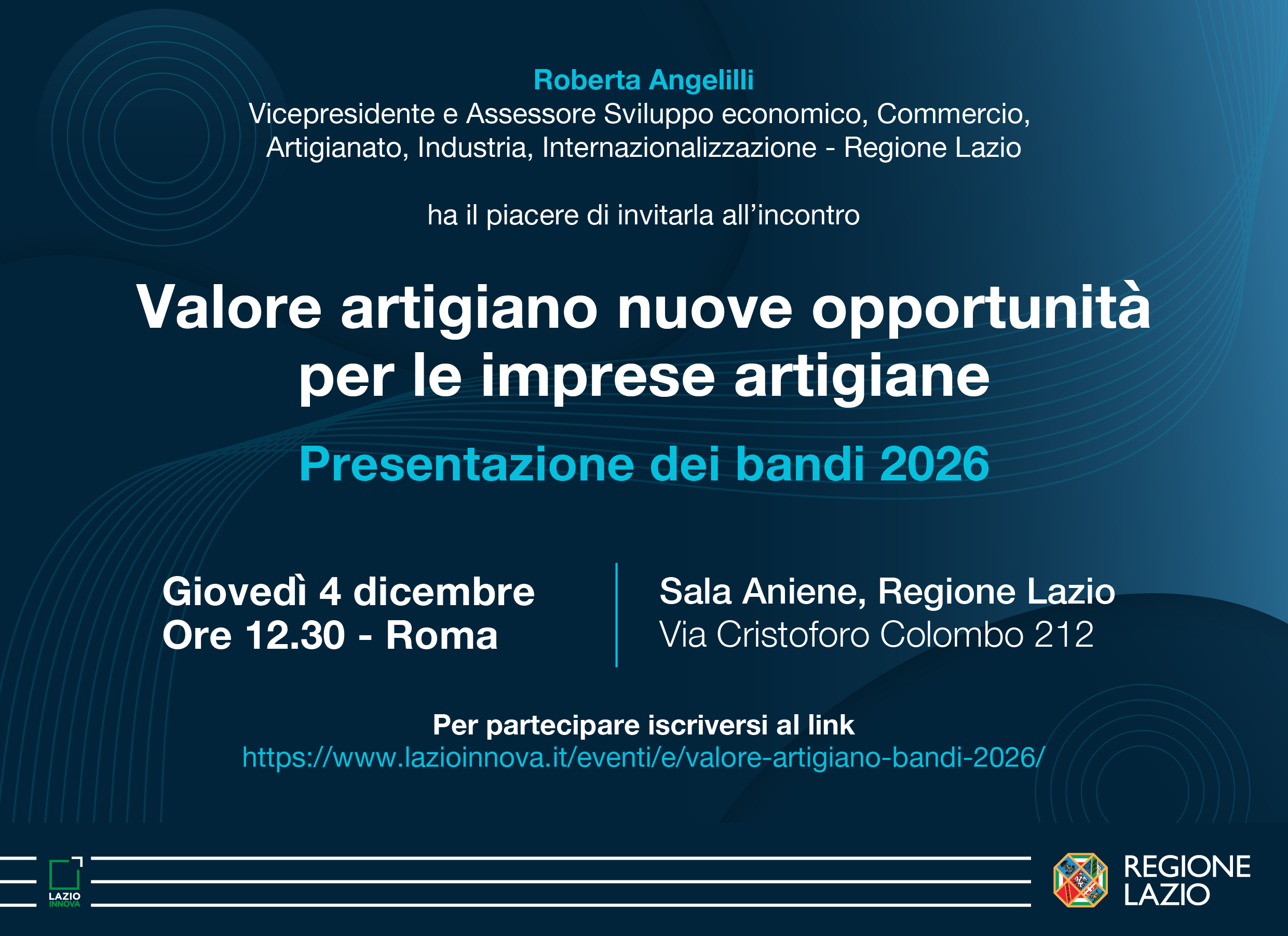 Valore Artigiano - Presentazione bandi 2026 - info nella pagina