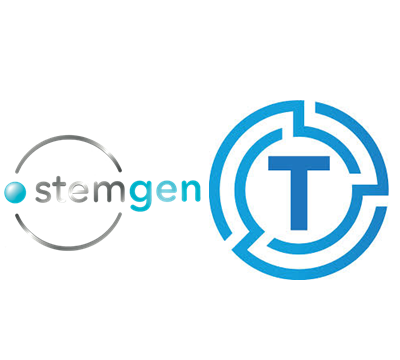 Loghi StemGen e Technoscience - Parco Scientifico e Tecnologico Pontino