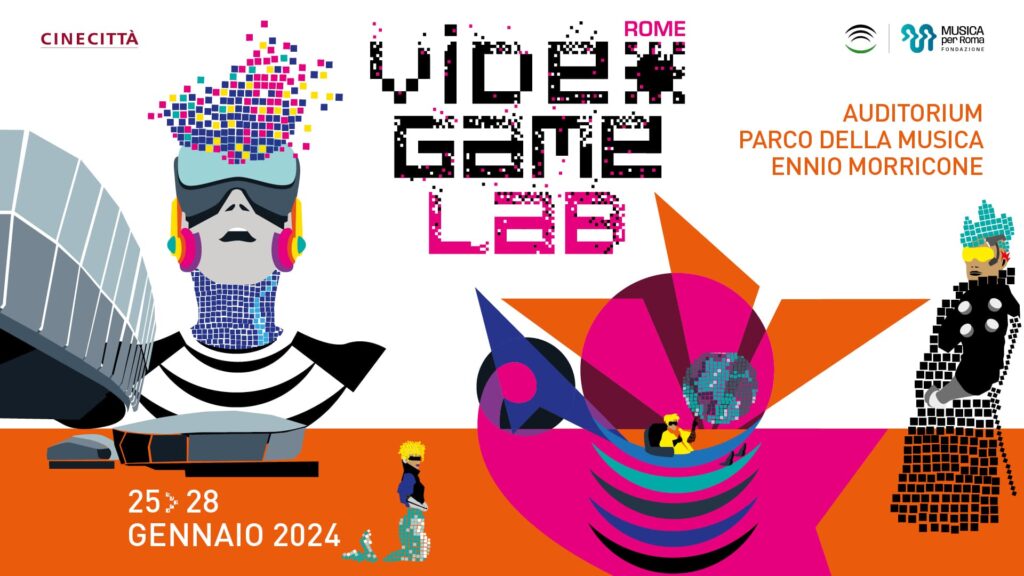 Locandina Rome Videogame Lab. Info nella pagina