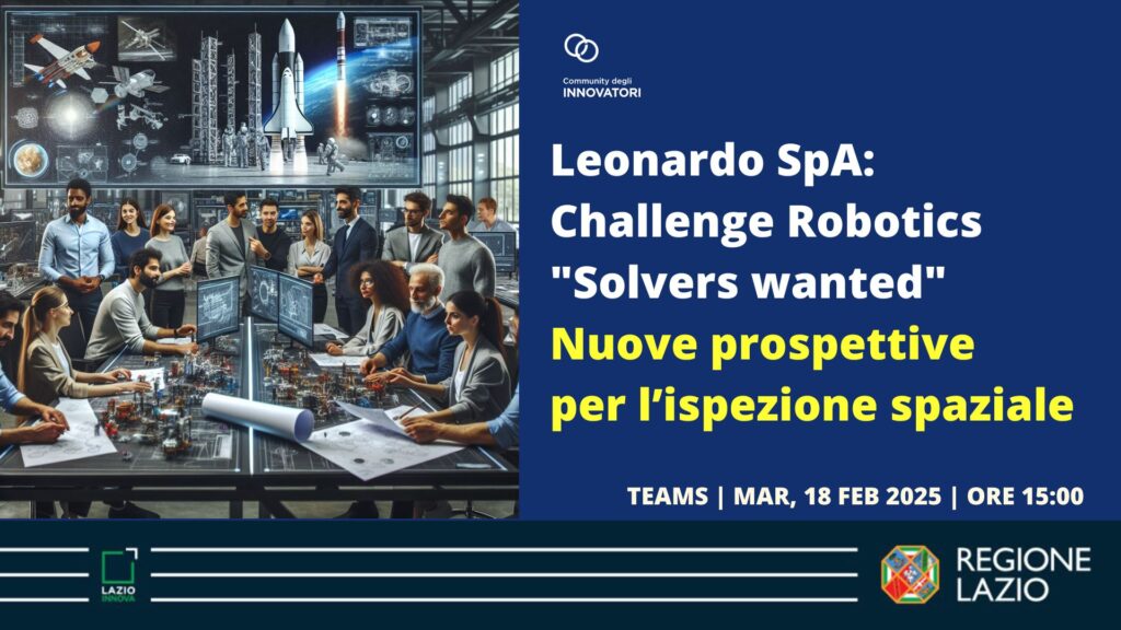 Digital Meeting Leonardo SpA Challenge Robotics "Solver Wanted". Info nella pagina